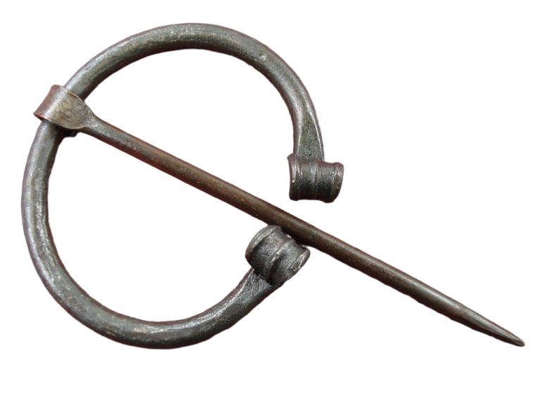 Iron Fibula with Rolled Ends
