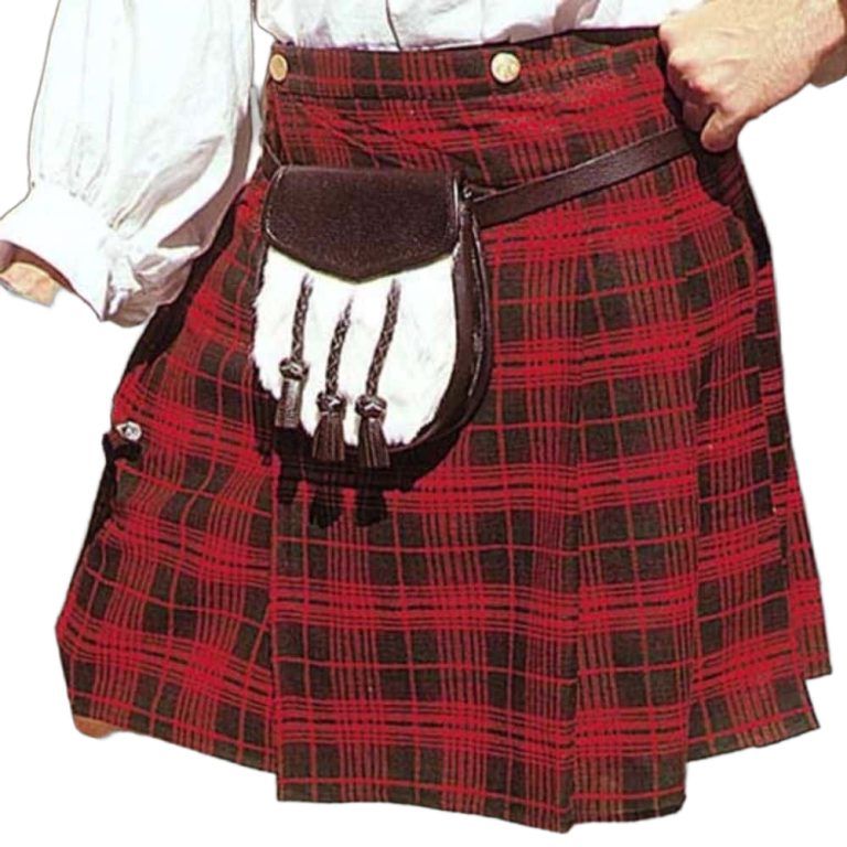 Early Red Kilt for Historical Reenactment