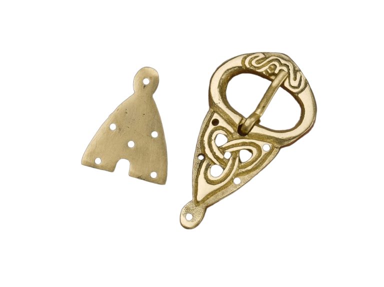 Brass Viking Buckle and Chape Set