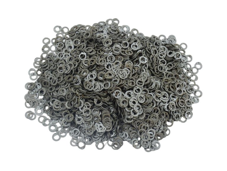 DFNM 1 kg Loose Chainmail Rings - Mild Steel Dome Riveted Flat Rings with Rivets 18 Gauge / 7 mm