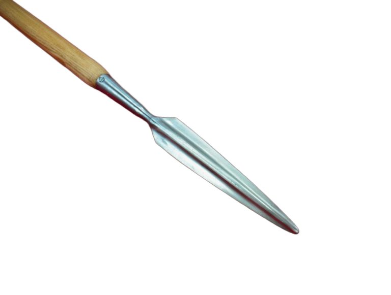 Greek Dory Spear  Steel Head and Brass Sauroter Cap
