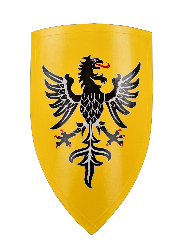 Wooden Crusader Eagle Shield