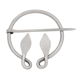 Celtic Leaf Brooch in Stainless Steel