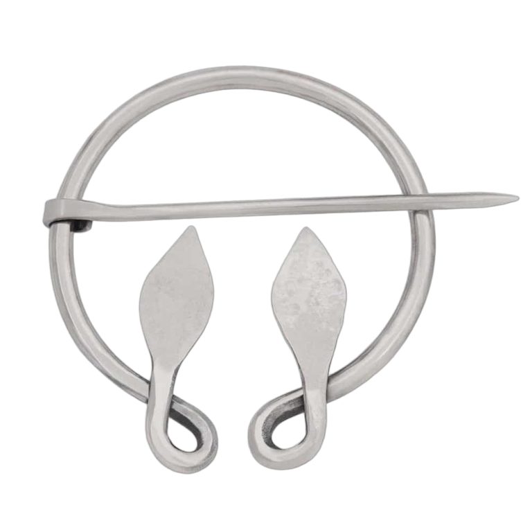 Celtic Leaf Brooch in Stainless Steel