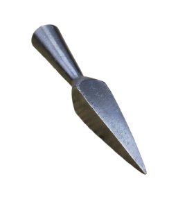 This short bodkin arrowhead is crafted from high carbon steel and blackened for a practical period appearance- it is socketed and unsharpened.
This is a handcrafted item and the diameter of the open socket can vary – we highly recommend that you purchase these arrowheads first and then measure each one individually before determining what size of shaft you will need to fit them.