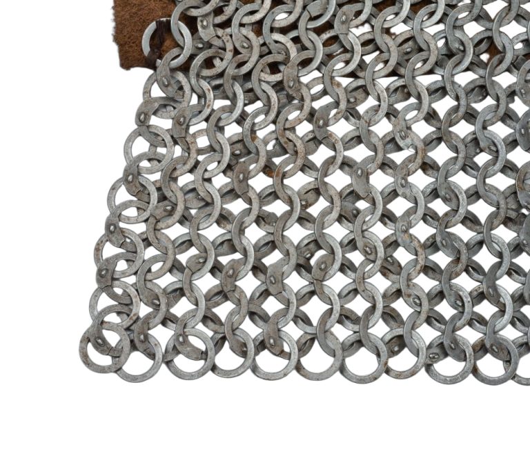 Chainmail Standard  Bishops Mantle  Wedge Riveted  Mild Steel Flat Rings alternating with Solid Flat Rings