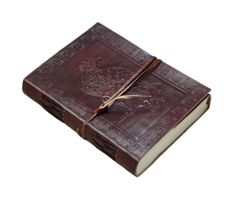 Leather-Bound Norse Raven Journal
