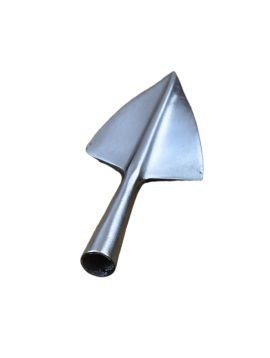 This Spined Broadhead arrowhead is crafted from high carbon steel and is unsharpened.
This is a handcrafted item and the diameter of the open socket can vary – we highly recommend that you purchase these arrowheads first and then measure each one individually before determining what size of shaft you will need to fit them.