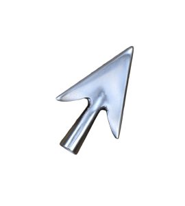 This socketed broadhead arrowhead is crafted from high carbon steel and is unsharpened.
This is a handcrafted item and the diameter of the open socket can vary – we highly recommend that you purchase these arrowheads first and then measure each one individually before determining what size of shaft you will need to fit them.