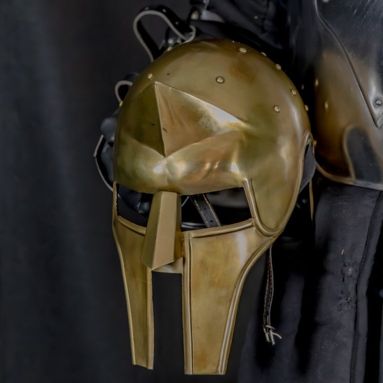 Gladiator Arena Brass Spike Helmet