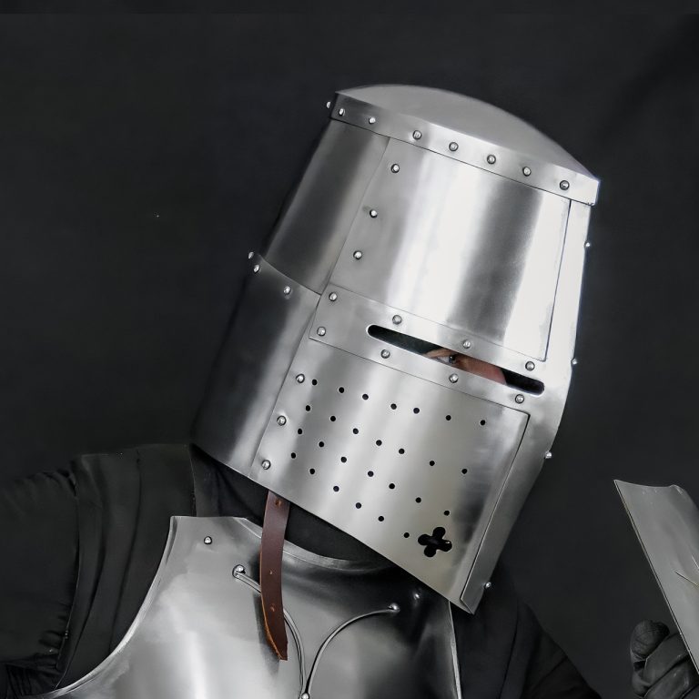 Great Helm Iron Cross Helmet