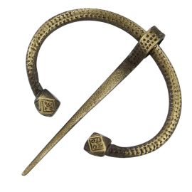 Oval Brass Brooch