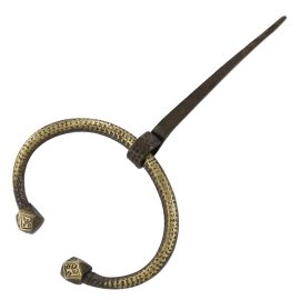 Oval Brass Brooch
