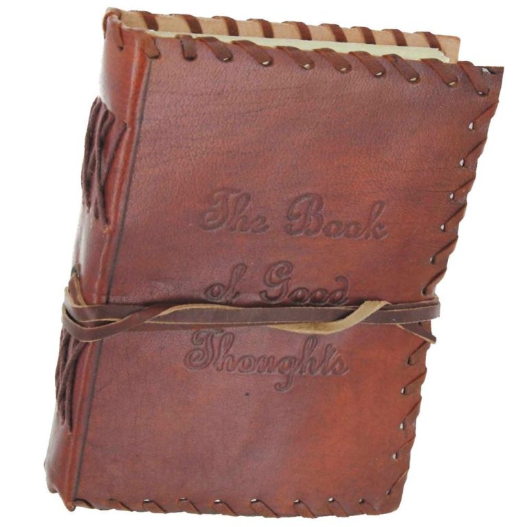 The Book of Good Thoughts Handmade Leather Journal