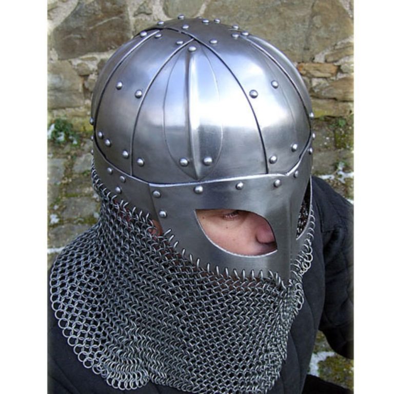 Viking Helmet with Chainmail Aventail