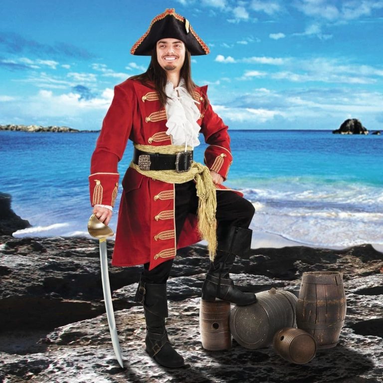 Captain Morgan Style Leather Coat