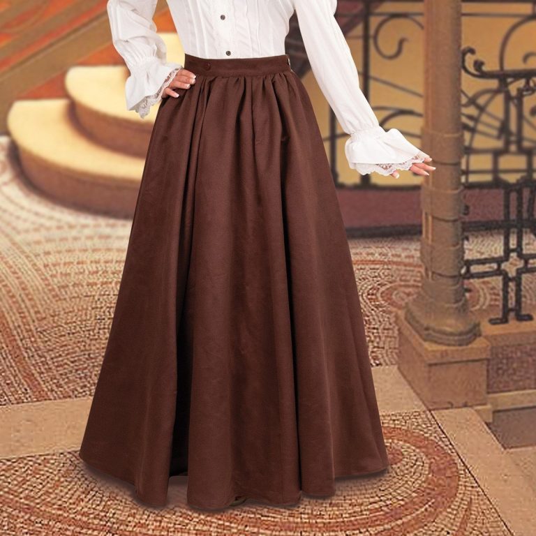 Brown Fabric Skirt