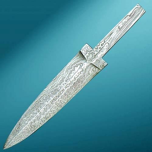 Damascus Steel Boot Dagger Blade