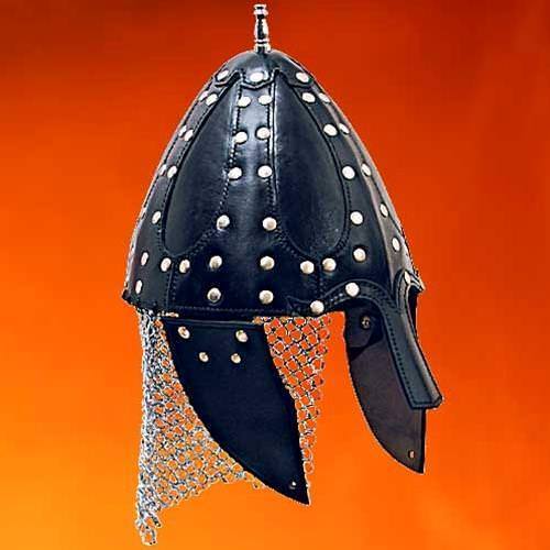 Dark Age Helmet with Mail Protection