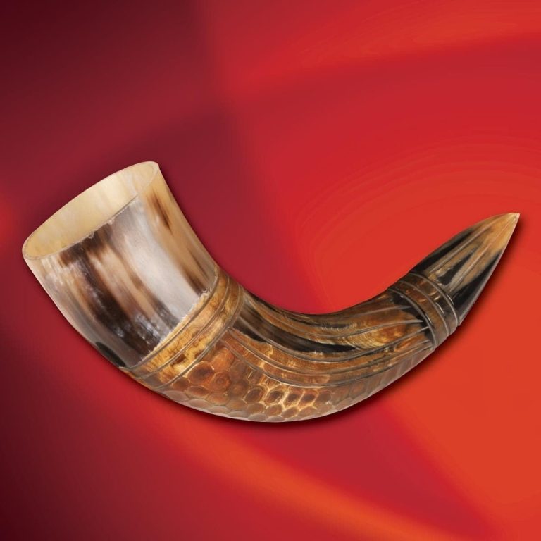 Dragon-Shaped Drinking Horn