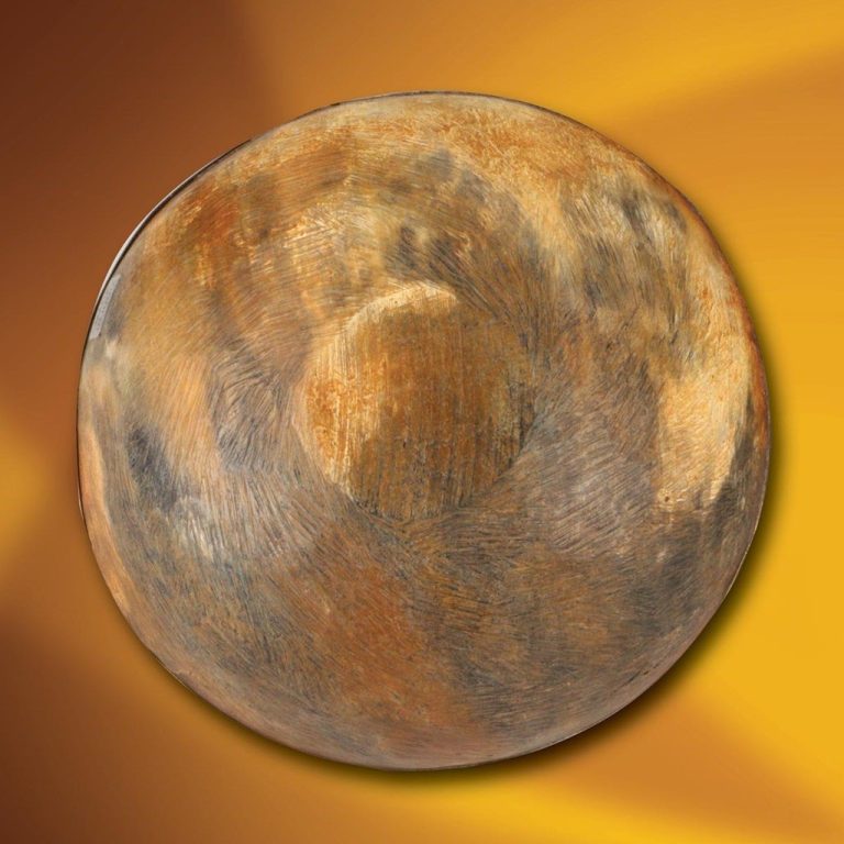 Horn Feasting Bowl with Brass Rim