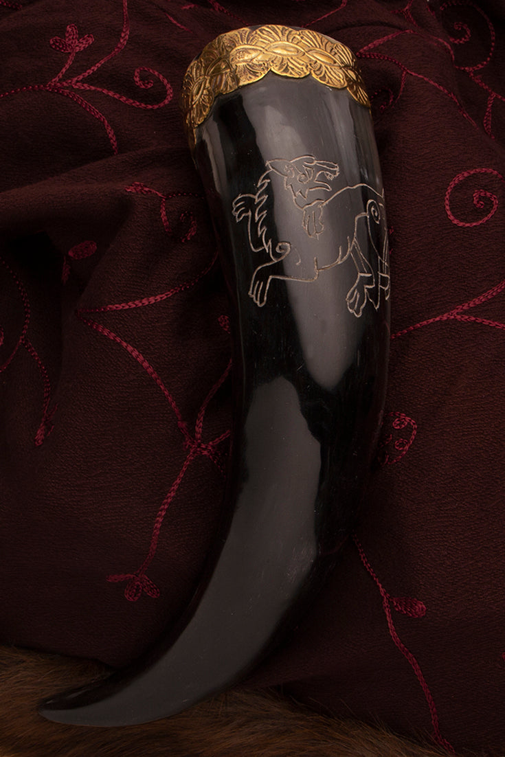 Viking Drinking Horn - Fenrir Design