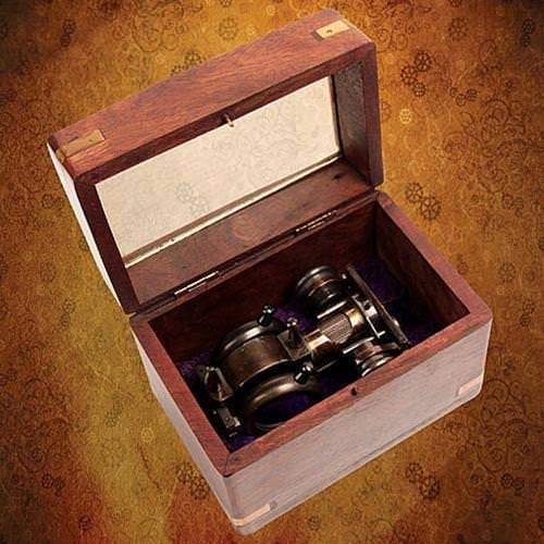 Folding Opera Glasses with Integrated Compass