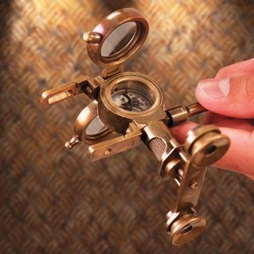 Folding Opera Glasses with Integrated Compass
