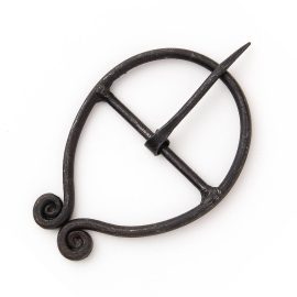 This hand forged Lady's Belt Buckle is a great all around buckle to complete your historical ensemble correctly. Fits up to a 2-1/2" belt    Approx. 4-1/2"x 3"  