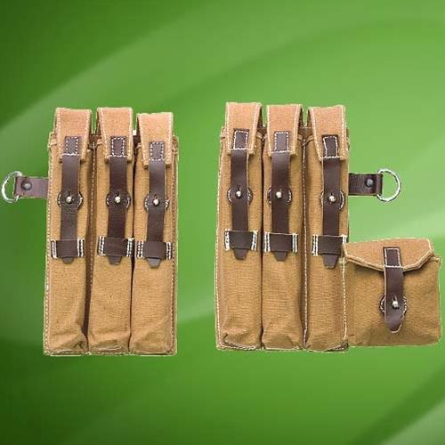 German WWII MP-40 Magazine Pouch Set