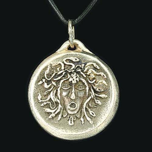 Grecian Medusa Pendant Necklace