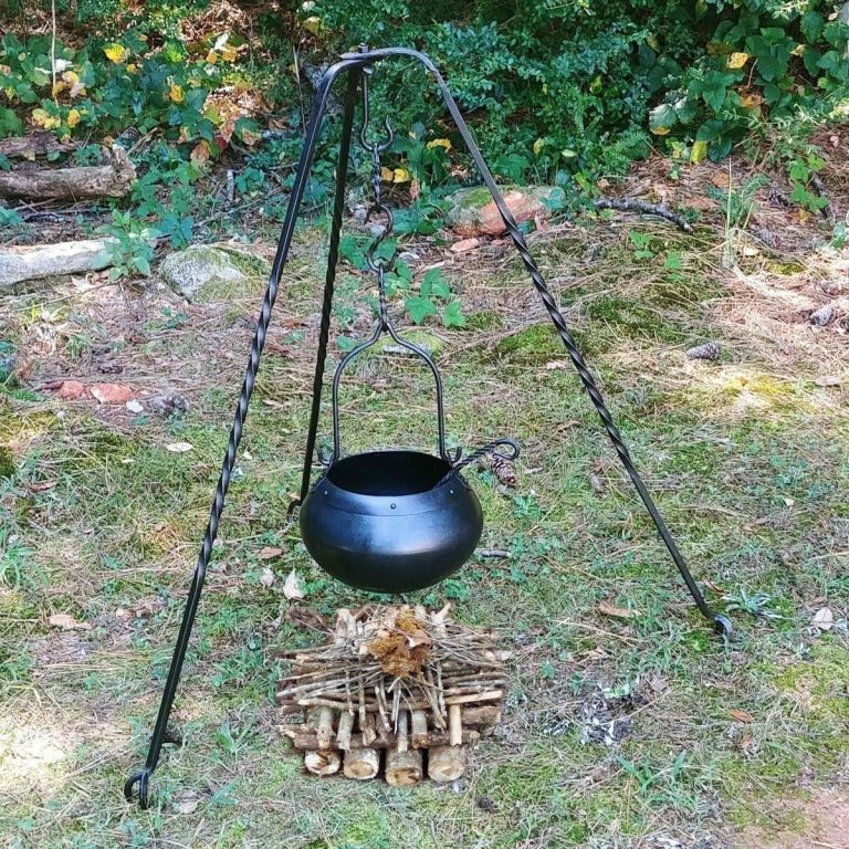 Forged Iron Medieval Cooking Tripod