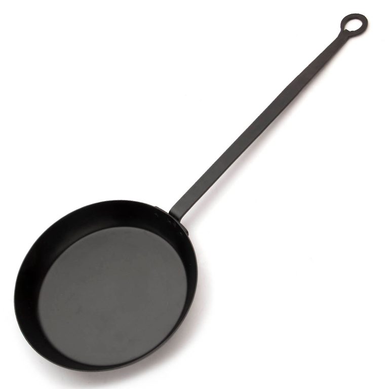 Hand Forged Iron Medieval Long Handled Pan