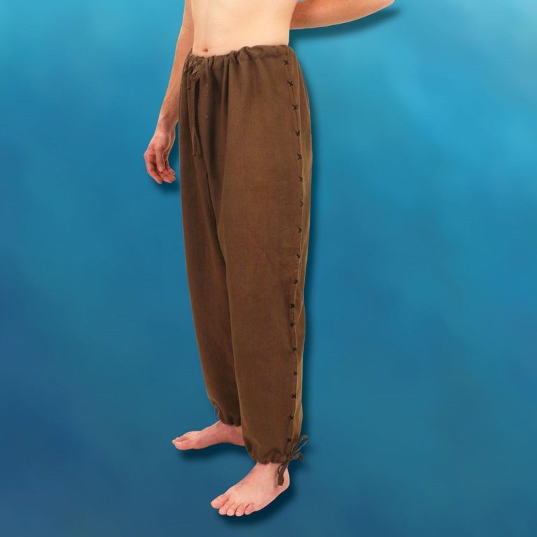 Hand-Woven Drawstring Pants for Men