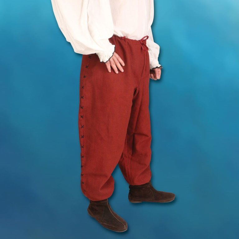 Hand-Woven Drawstring Pants for Men