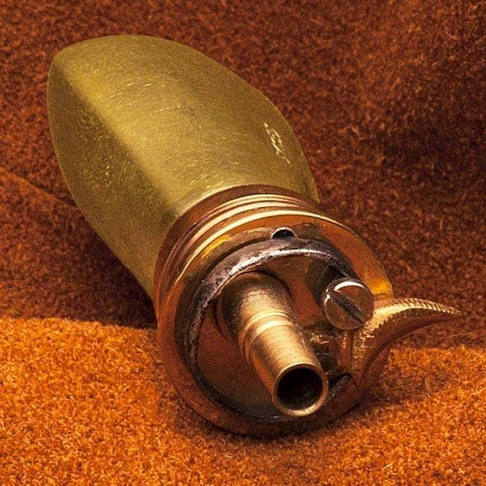 Brass Pocket Powder Flask Replica