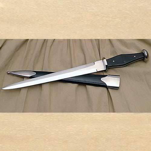 Horn Rondel Fighting Dagger