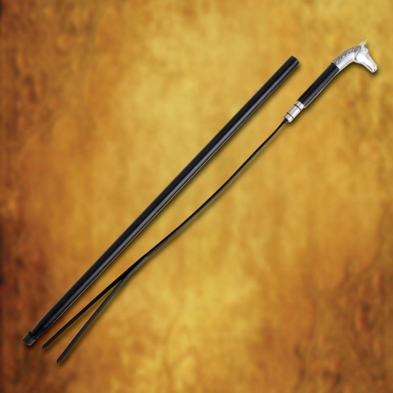 Horseman's Cane with Integrated Whip