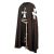 
Sold out!Worn by the Hospitaller Order, this dark brown heavy 100% cotton hooded cape has a white cross embroidered on the left shoulder. Dry clean only, one size fits most. Shown with our Hospitaller Tunic. 
