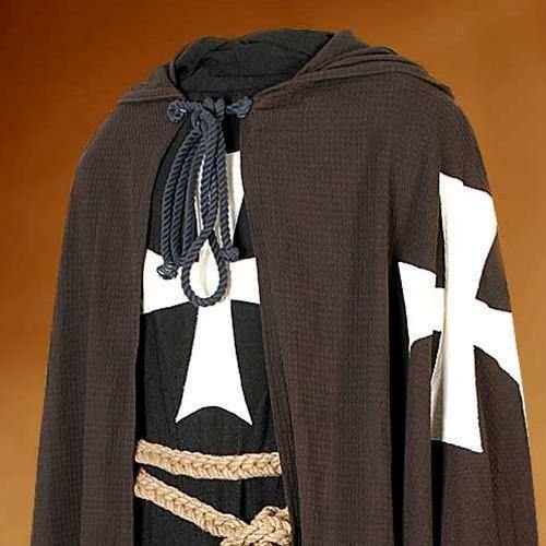 Hooded Tunic with Mail Strips