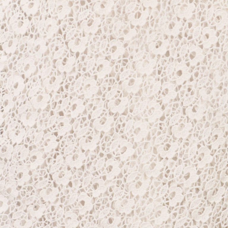 Cotton Lace Shawl in Ivory Color