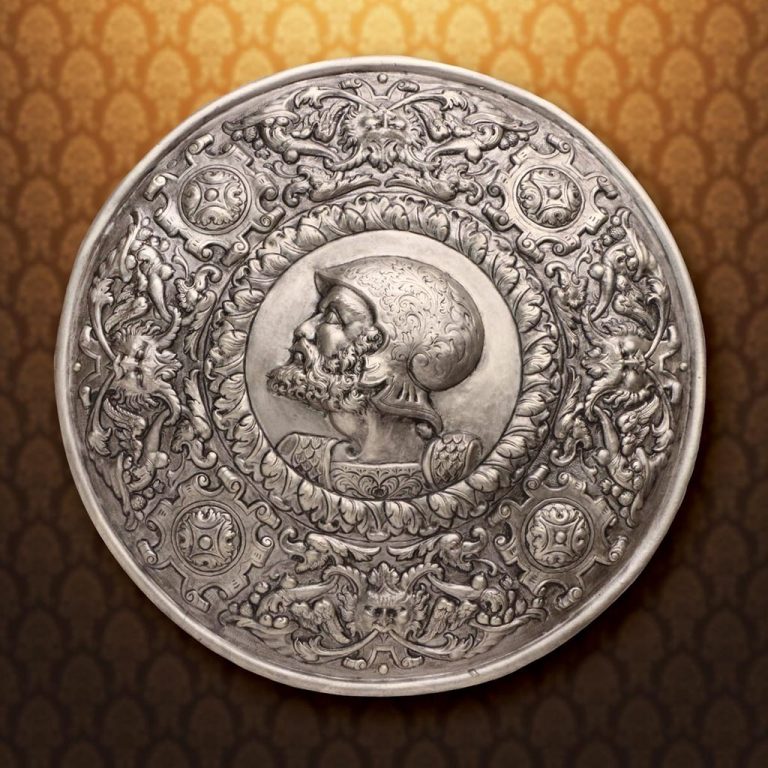 Spanish Shield with Julius Caesar Embossing