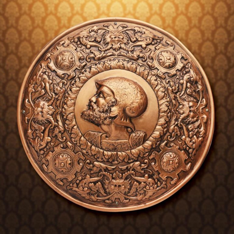 Spanish Shield with Julius Caesar Embossing