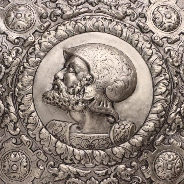 Spanish Shield with Julius Caesar Embossing