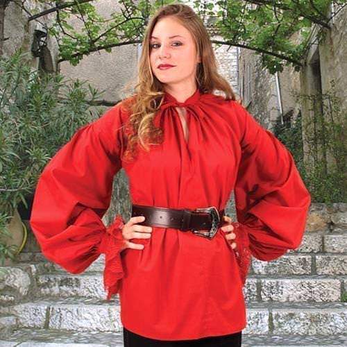 Women's Pirate Style Cotton Shirt