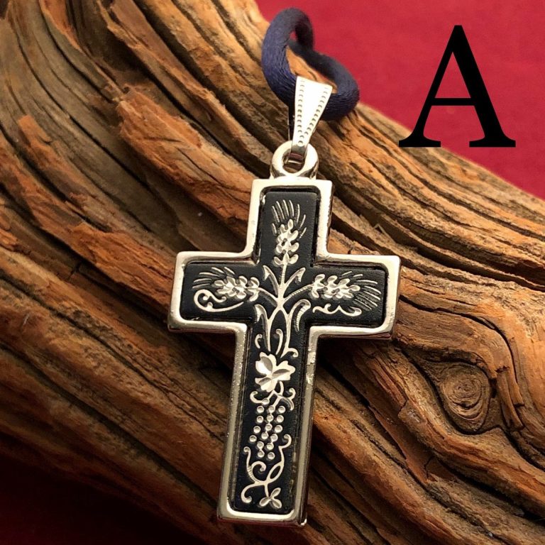 Large Silver Cross Necklace Pendant