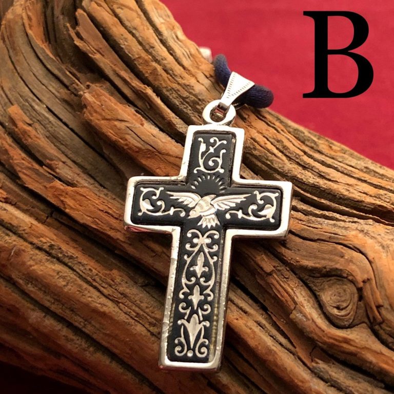 Large Silver Cross Necklace Pendant