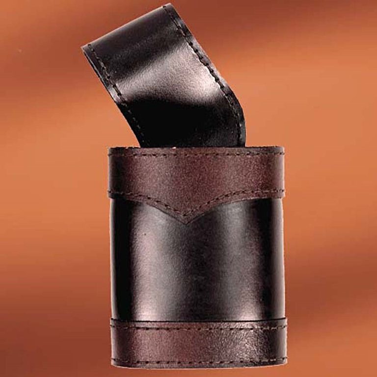 Left-Handed Leather Frog for LARP Gear