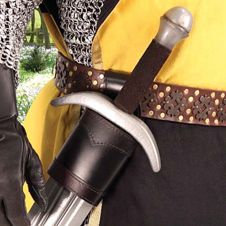 Left-Handed Leather Frog for LARP Gear