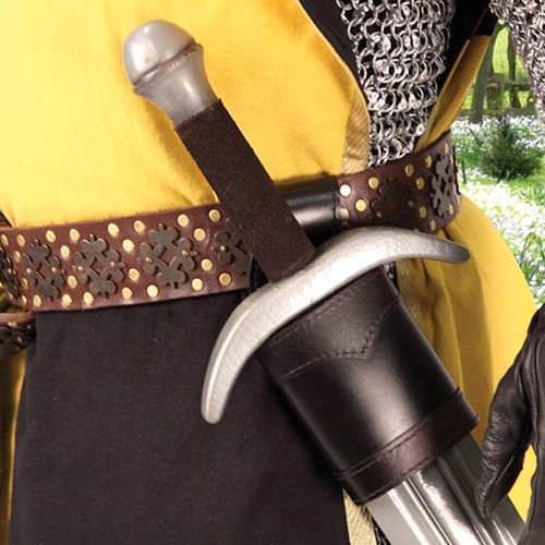 Right-Handed Leather Frog for LARP Gear